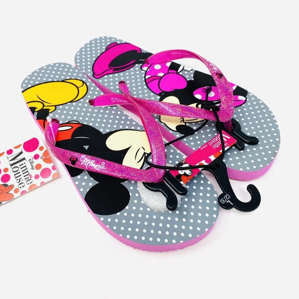 Disney Minnie Mickey Mouse Flip Flop Sandals